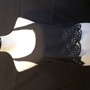 Brandy Melville Cut Out Floral Silk Tank SZ SM